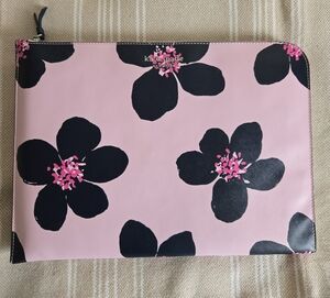 Kate Spade Pink and Black Floral Sleeve